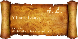 Albert Laura névjegykártya